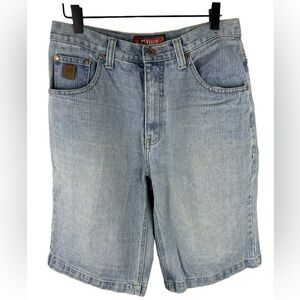 Texas Tuff Jean Shorts Mens 32 Denim Baggy Loose Hip Hop 11" Inseam vintage